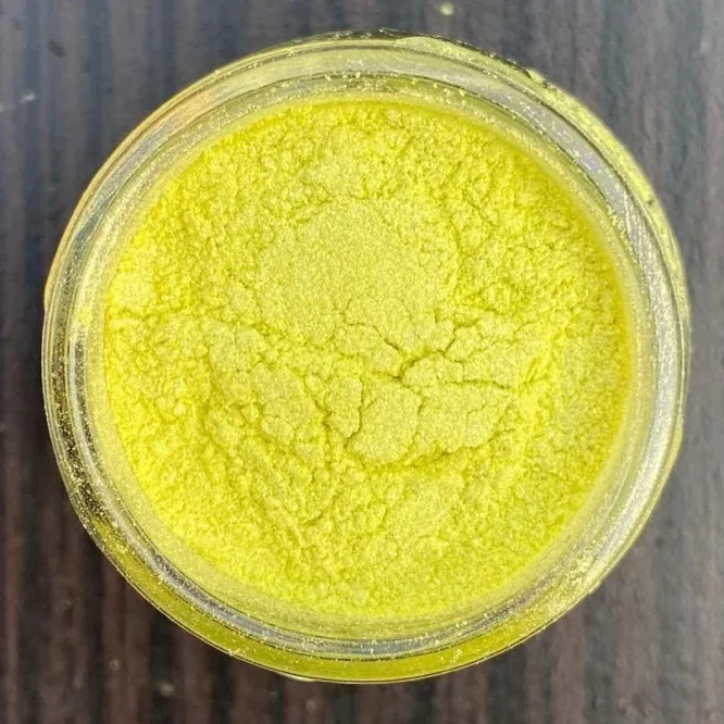 pearl lemon yellow pigment powder for resin art