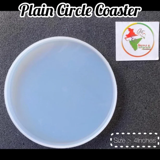 plain round coaster for resin art