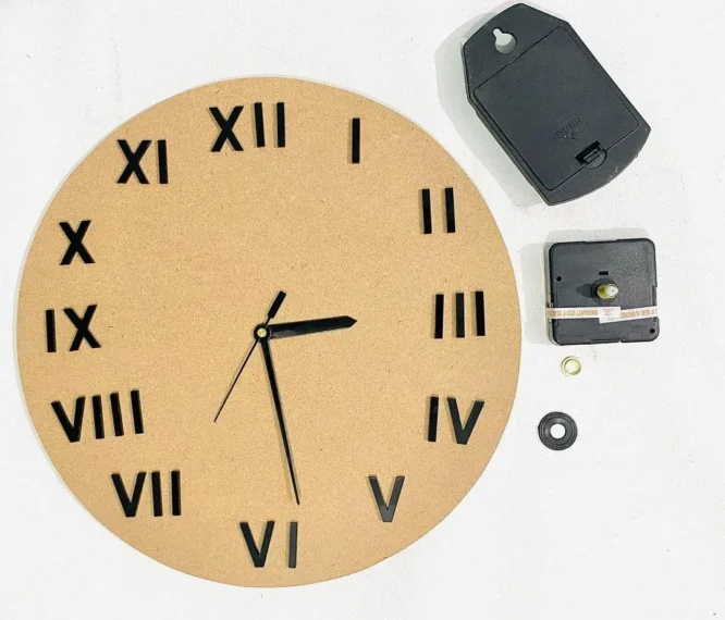 full clock set with black roman numbers for resin art