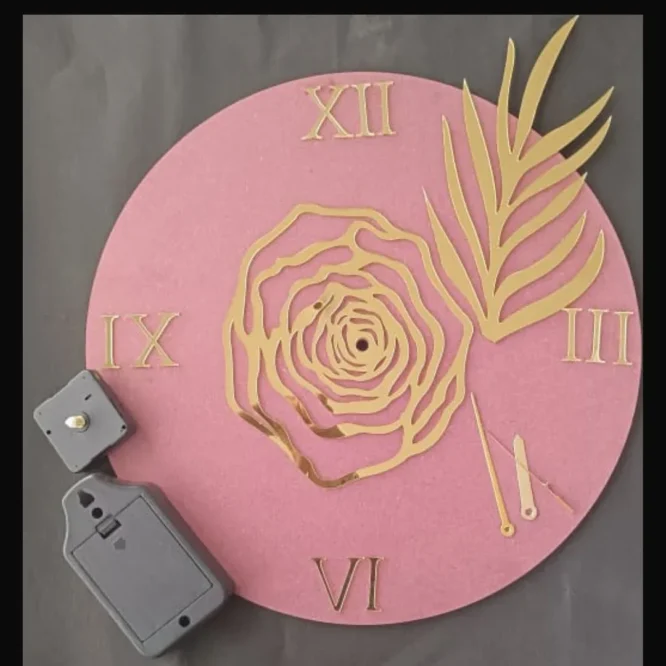 Big acrylic full clock set with acrylic number for resin art
