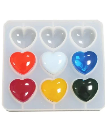 Heart Shape Resin Mold Silicone Heart Keychain Resin Mold Heart Mold for Jewelry Making Heart