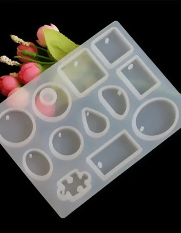 Multishape Earring Keychain Pandent Jewelry Making Mould for Resin art cavity’s 12 shape