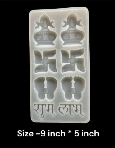 Diwali Shubh Labh Saathiya Kalash Silicon Mold for resin art