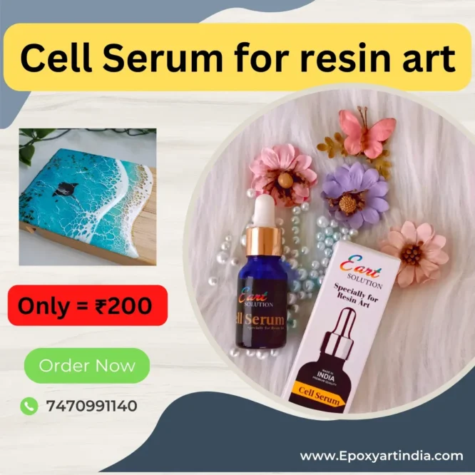 Cell Serum for lacing effect in Resin Art
