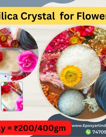 Silica gel crystals for drying flowers