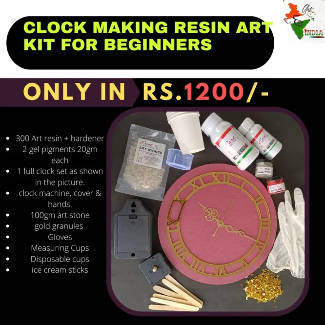 Clock Making Beginner resin Art kit