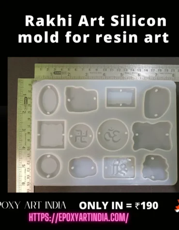 Rakhi resin art 12 cavity silicon mold For Resin Art