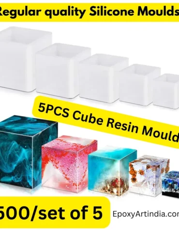 5PCS Cube Resin Silicon Mould