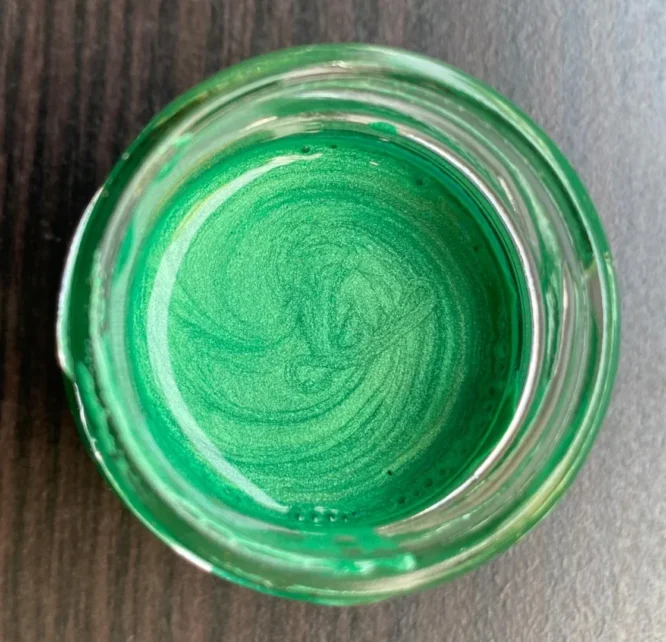 parrot green metallic gel for resin art