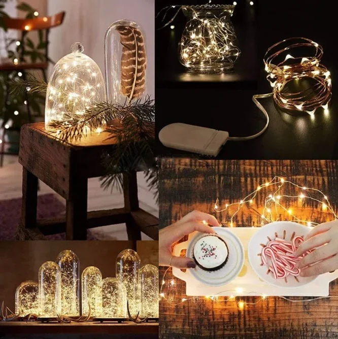 copper wire fairy lighting for resin photo frames