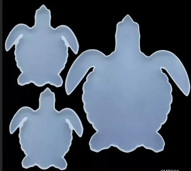 silicone resin mould – tortoise (set of 3) For Resin Art