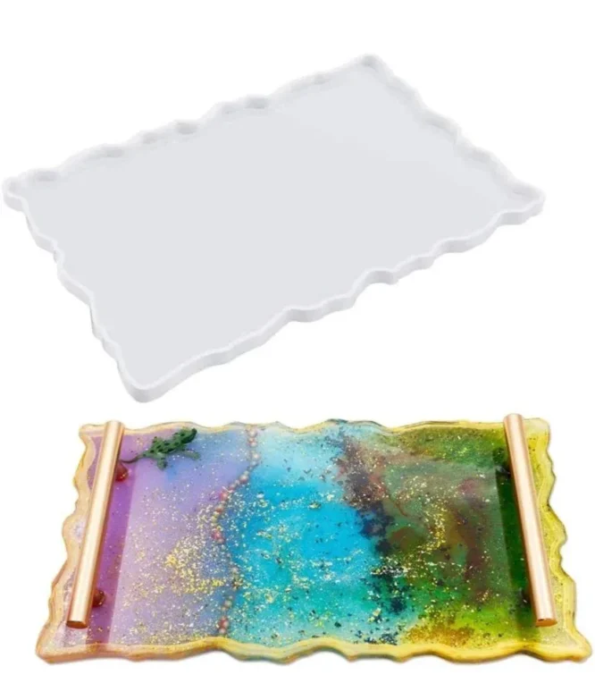 big silicon agate tray for resin art