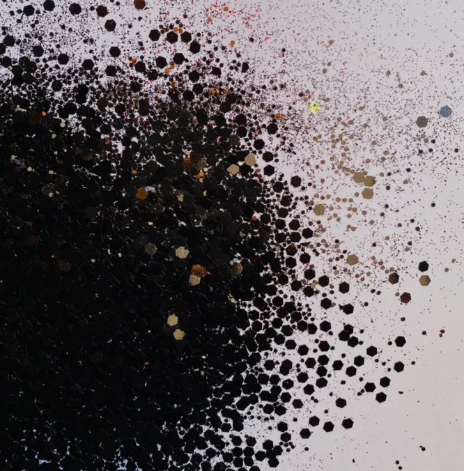 black chunks glitter for resin art