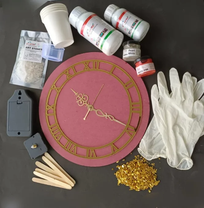 Clock Making Beginner resin Art kit