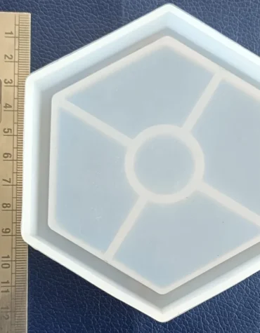 Hexagon Trinket coaster Silicon mold For Resin Art