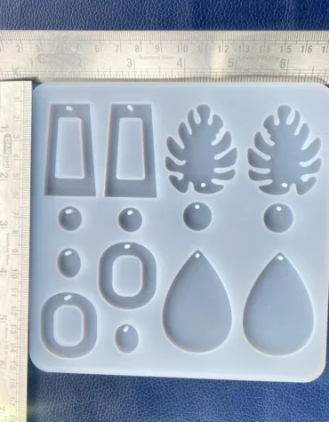 19 CAVITY Casting Molds for Epoxy Resin Earring Making Pendent Mold