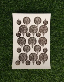 Embossed Gold Stickers sheet 0062 For Resin Art