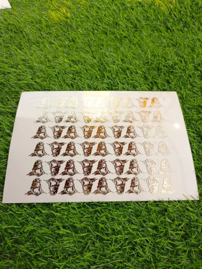 Embossed Gold Stickers sheet 0024 For Resin Art