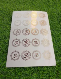 Embossed Gold Stickers sheet 0029 For Resin Art