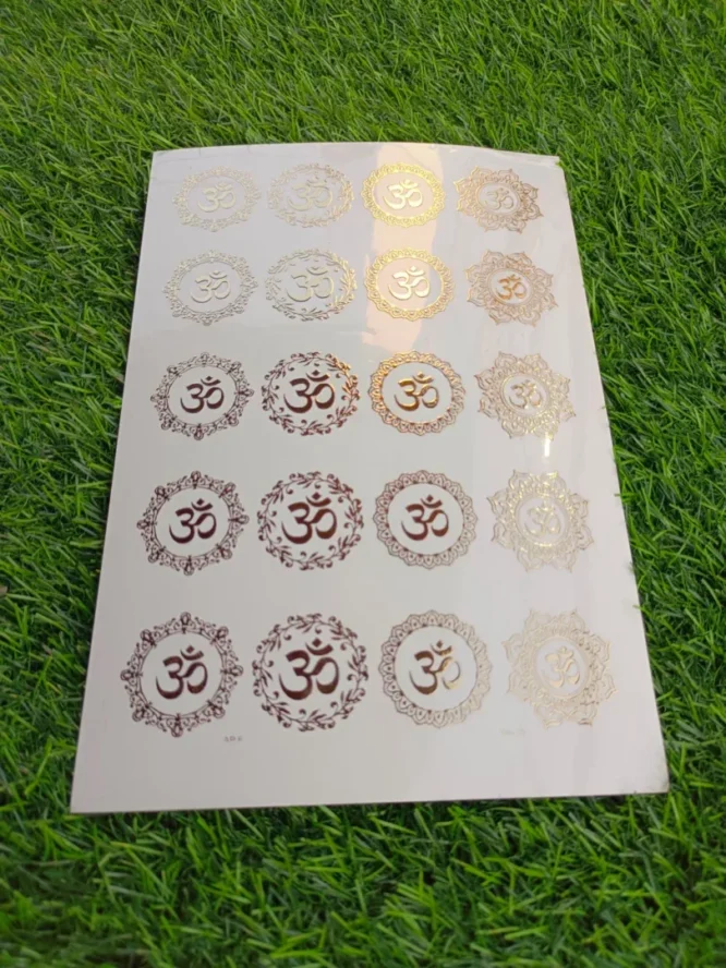 Embossed Gold Stickers sheet 0029 For Resin Art