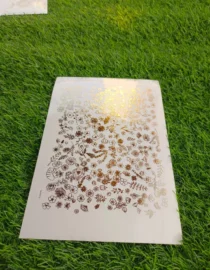 Embossed Gold Stickers sheet 0038 For Resin art