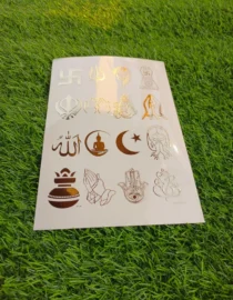 Embossed Gold Stickers sheet 0039 For Resin Art