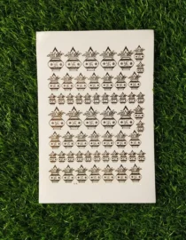 Embossed Gold Stickers sheet 101 For Resin Art