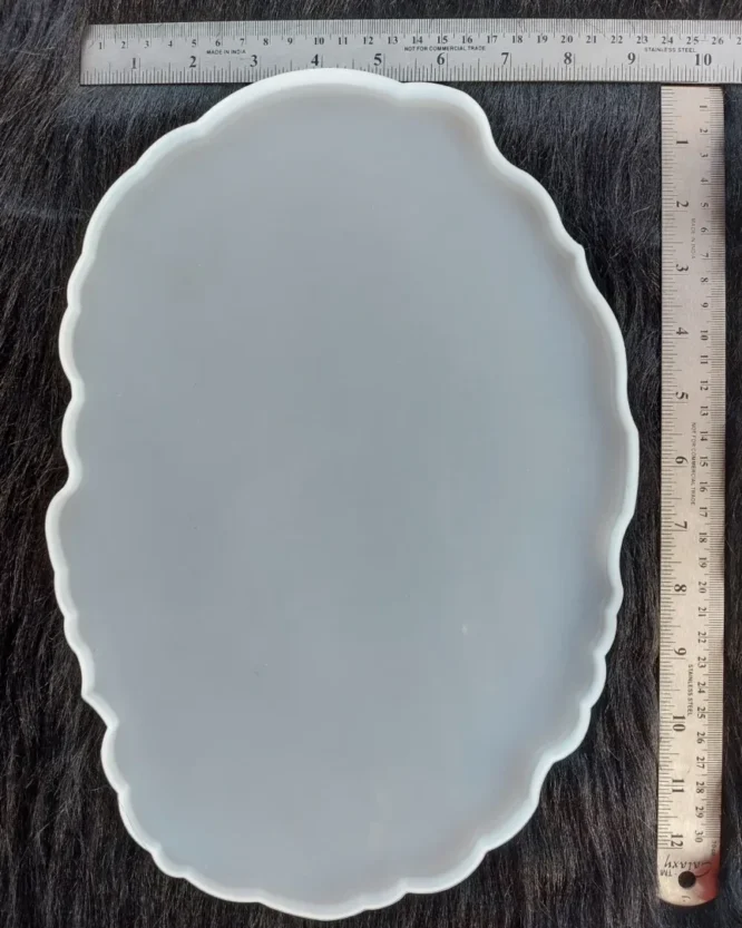 13×9 Inches Silicone Oval Agate Mold for Resin Art