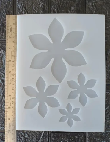 3D 4 Petal flower Silicon mold for resin art