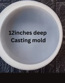 12Inch Round Deep Casting Silicone Mold For Resin Art