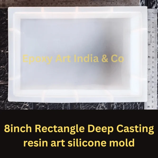 8inch Rectangle Deep Casting resin art silicone mold