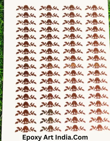 Embossed Gold Stickers sheet For Resin Art 217 Couple’s Stickers