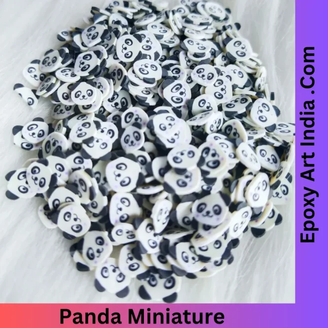 Panda Miniature For Resin Art