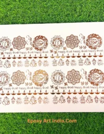 Embossed Gold Stickers sheet 268 A4 Size Diwali Sticker