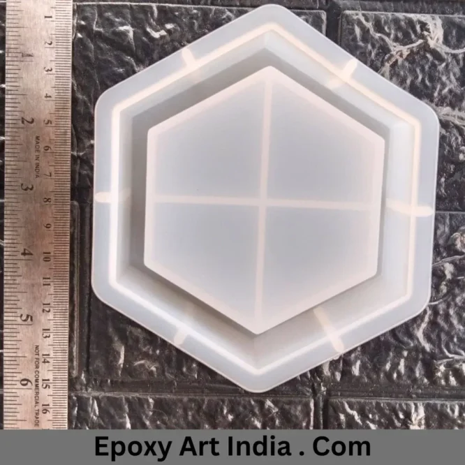 Hexagon Shape Ashtray Mold For Resin Art