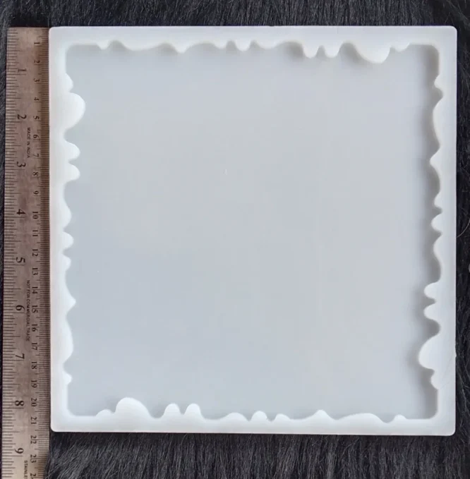 Big 8 inches agate square coaster mould for resin art