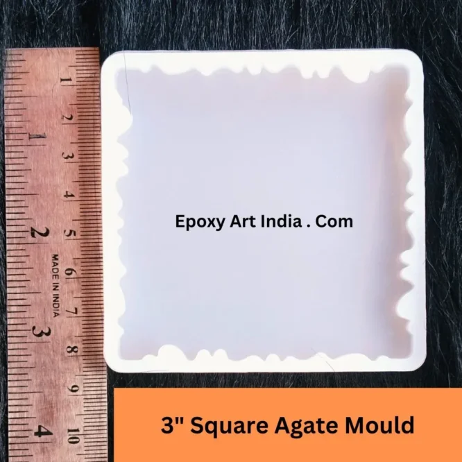 3" Square Agate Mould For Resin Art