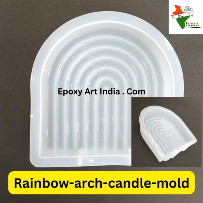 Rainbow-arch-candle-mold-2 for resin art CM002