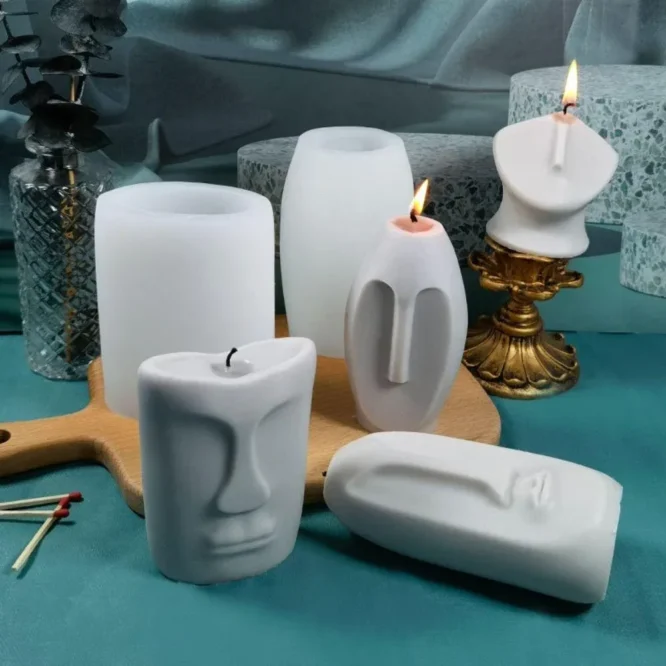 Human Face Candle mold For Resin Art CM-050