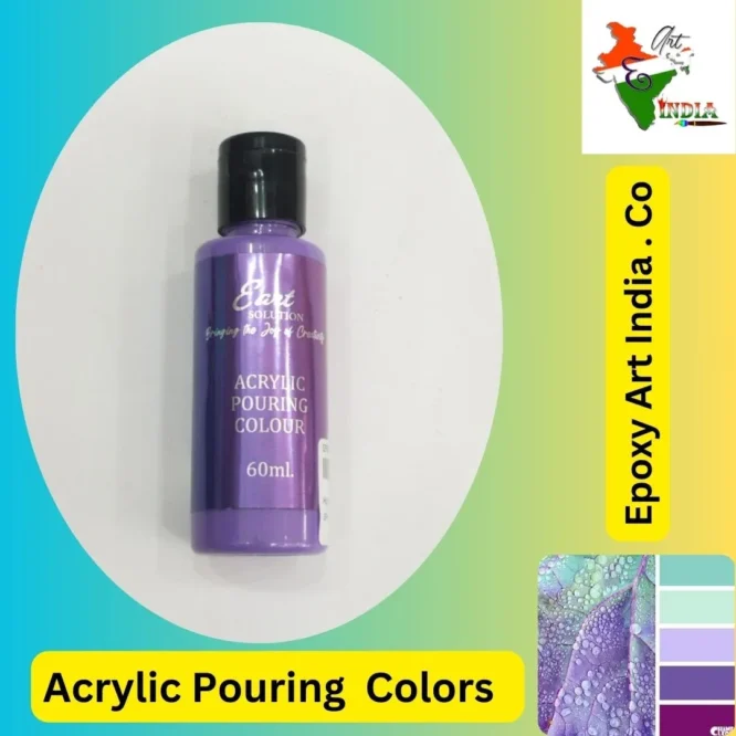 Purple Acrylic Pouring Colours