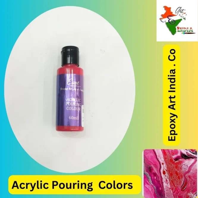 Dark Pink acrylic pouring colors