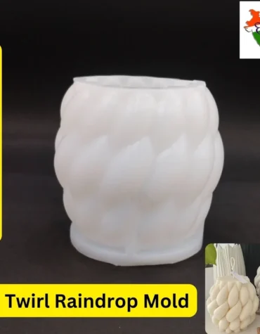 3D Twirl Raindrop Mold For Resin Art CM-039