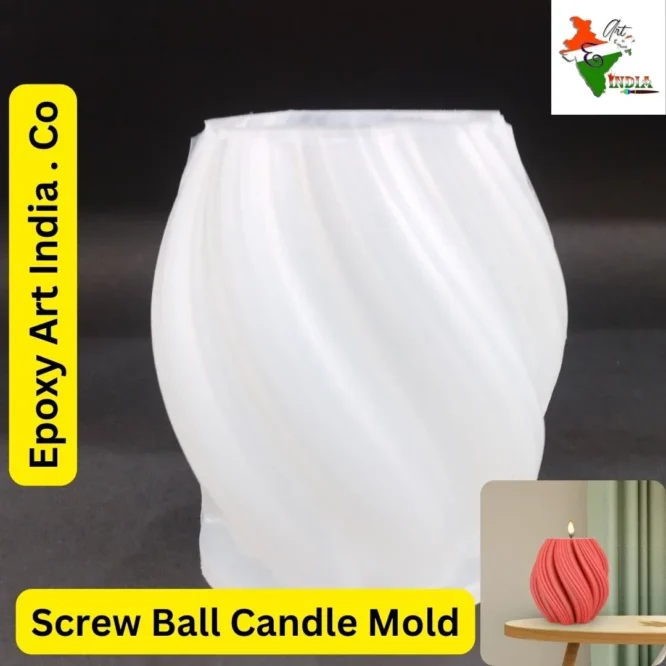 Screw Ball Candle Mold For Resin Art CM-039