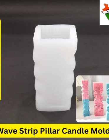 Wave Strip Pillar Candle Mold For Resin Art CM-041