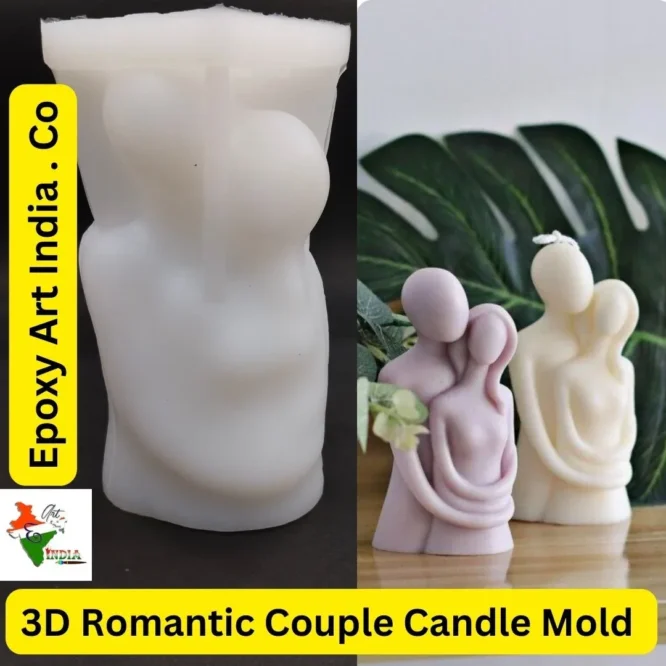 3D Romantic Couple Candle Mold For Resin Art CM-042
