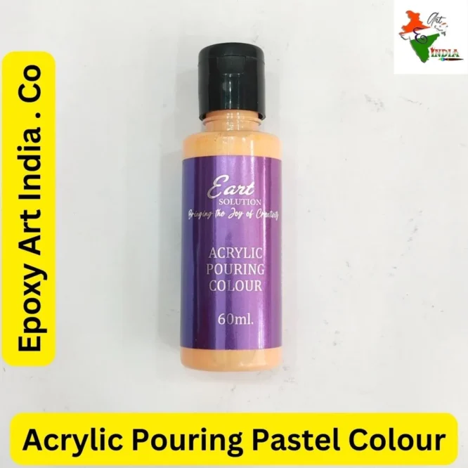 Pastel Peach Acrylic Pouring Colour