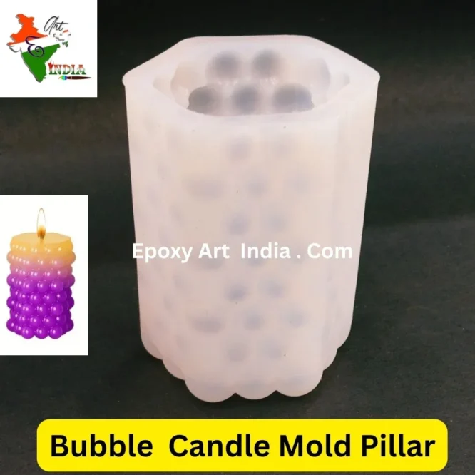 Bubble Candle Mold Pillar For Resin Art