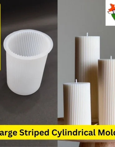 Large Striped Cylindrical Mold For Resin Art CM017