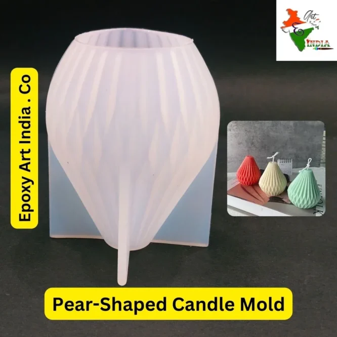 Pear-Shaped Candle Mold For Resin Art CM-024