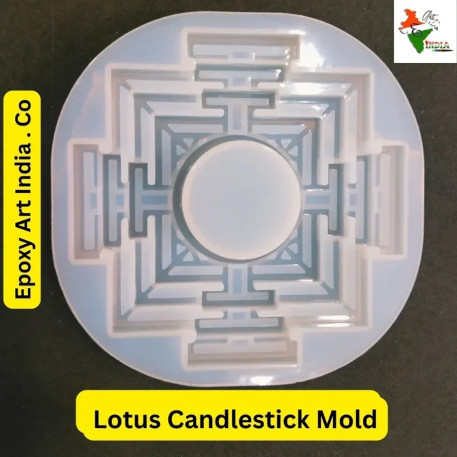 Lotus Candlestick Mold For Resin Art CM-025